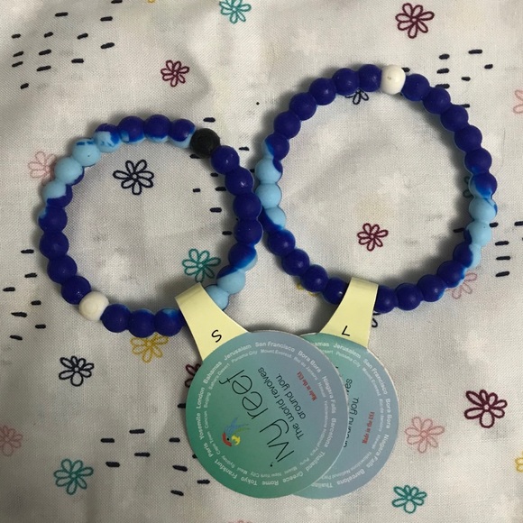 Tie Dye Blue Ivy Reef Lokia Jelly Bracelets - Picture 1 of 5